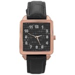 Background Polka Dots Rose Gold Leather Watch  Front