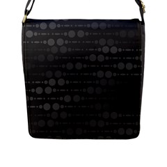 Background Polka Dots Flap Closure Messenger Bag (L)