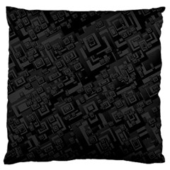 Black Rectangle Wallpaper Grey Standard Flano Cushion Case (one Side) by Mariart