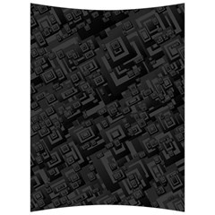 Black Rectangle Wallpaper Grey Back Support Cushion by Mariart