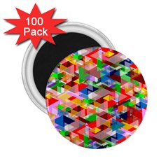 Background Triangle Rainbow 2 25  Magnets (100 Pack) 