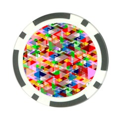 Background Triangle Rainbow Poker Chip Card Guard by Mariart