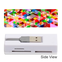 Background Triangle Rainbow Memory Card Reader (stick) by Mariart