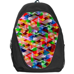 Background Triangle Rainbow Backpack Bag by Mariart