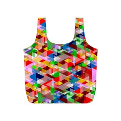 Background Triangle Rainbow Full Print Recycle Bag (s) by Mariart