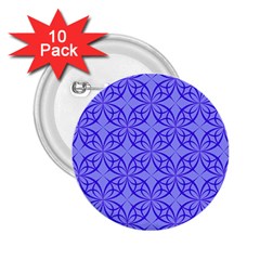 Blue Curved Line 2 25  Buttons (10 Pack)  by Mariart