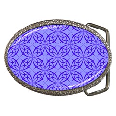 Blue Curved Line Belt Buckles