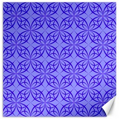 Blue Curved Line Canvas 12  X 12  by Mariart