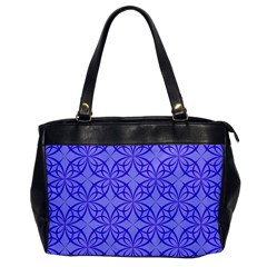 Blue Curved Line Oversize Office Handbag by Mariart