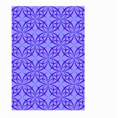 Blue Curved Line Large Garden Flag (two Sides) by Mariart