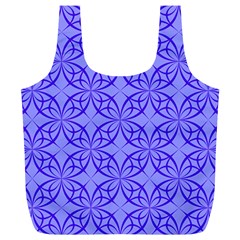 Blue Curved Line Full Print Recycle Bag (xl) by Mariart