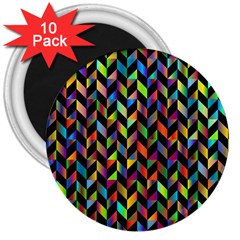 Abstract Geometric 3  Magnets (10 Pack)  by Mariart