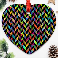 Abstract Geometric Heart Ornament (two Sides) by Mariart