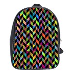 Abstract Geometric School Bag (Large) Front