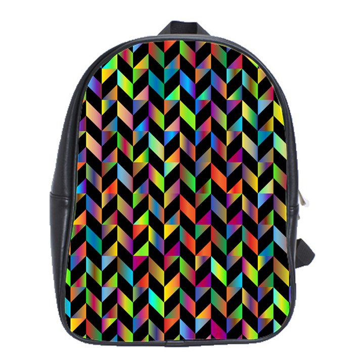 Abstract Geometric School Bag (Large)