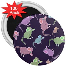 Animals Mouse 3  Magnets (100 Pack)