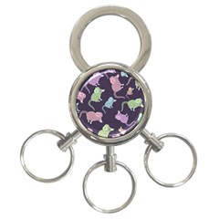 Animals Mouse 3-ring Key Chains by Mariart