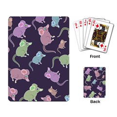 Animals Mouse Playing Cards Single Design by Mariart