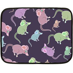 Animals Mouse Fleece Blanket (mini) by Mariart