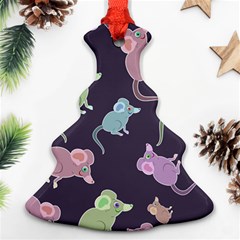 Animals Mouse Christmas Tree Ornament (two Sides) by Mariart