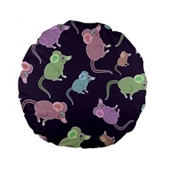 Animals Mouse Standard 15  Premium Round Cushions by Mariart