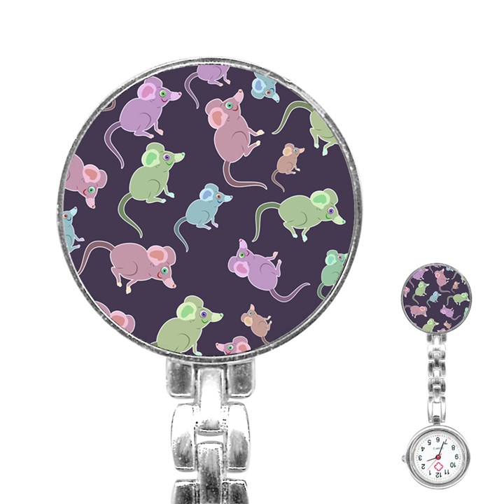 Animals Mouse Stainless Steel Nurses Watch