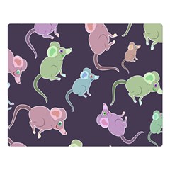 Animals Mouse Double Sided Flano Blanket (large)  by Mariart