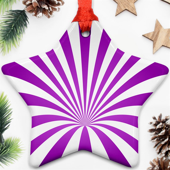 Background Whirl Wallpaper Ornament (Star)