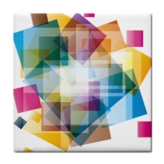 Abstract Background Tile Coasters by Mariart