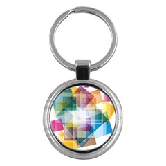 Abstract Background Key Chains (round)  by Mariart