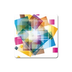 Abstract Background Square Magnet by Mariart