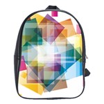 Abstract Background School Bag (Large) Front