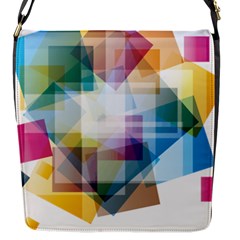 Abstract Background Flap Closure Messenger Bag (s) by Mariart