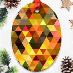 Abstract Geometric Triangles Shapes Ornament (oval) by Mariart