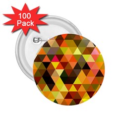 Abstract Geometric Triangles Shapes 2 25  Buttons (100 Pack)  by Mariart