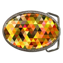 Abstract Geometric Triangles Shapes Belt Buckles by Mariart