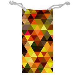 Abstract Geometric Triangles Shapes Jewelry Bag by Mariart