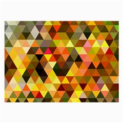 Abstract Geometric Triangles Shapes Large Glasses Cloth by Mariart