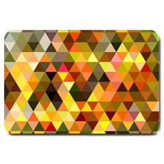 Abstract Geometric Triangles Shapes Large Doormat  by Mariart