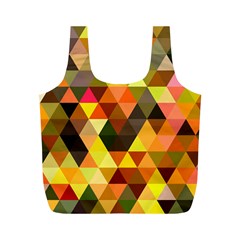 Abstract Geometric Triangles Shapes Full Print Recycle Bag (m) by Mariart