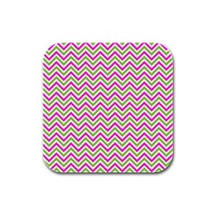 Abstract Chevron Rubber Square Coaster (4 Pack)  by Mariart