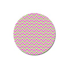 Abstract Chevron Magnet 3  (round) by Mariart