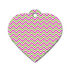 Abstract Chevron Dog Tag Heart (two Sides) by Mariart