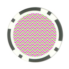 Abstract Chevron Poker Chip Card Guard