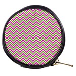 Abstract Chevron Mini Makeup Bag Front