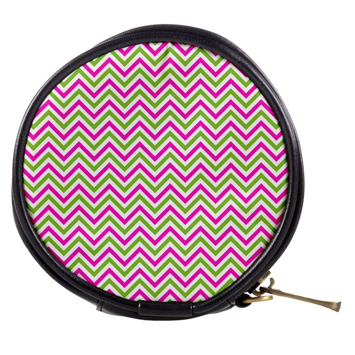 Abstract Chevron Mini Makeup Bag