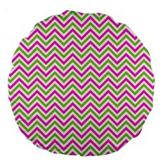 Abstract Chevron Large 18  Premium Round Cushions by Mariart