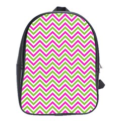 Abstract Chevron School Bag (xl) by Mariart