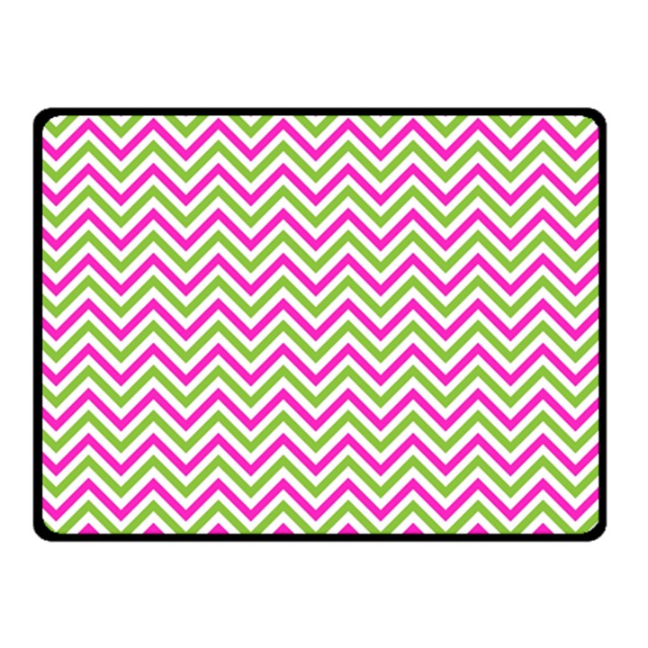 Abstract Chevron Double Sided Fleece Blanket (Small) 