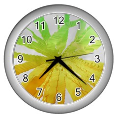 Abstract Background Tremble Render Wall Clock (silver) by Mariart